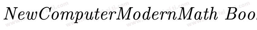 NewComputerModernMath Book字体转换